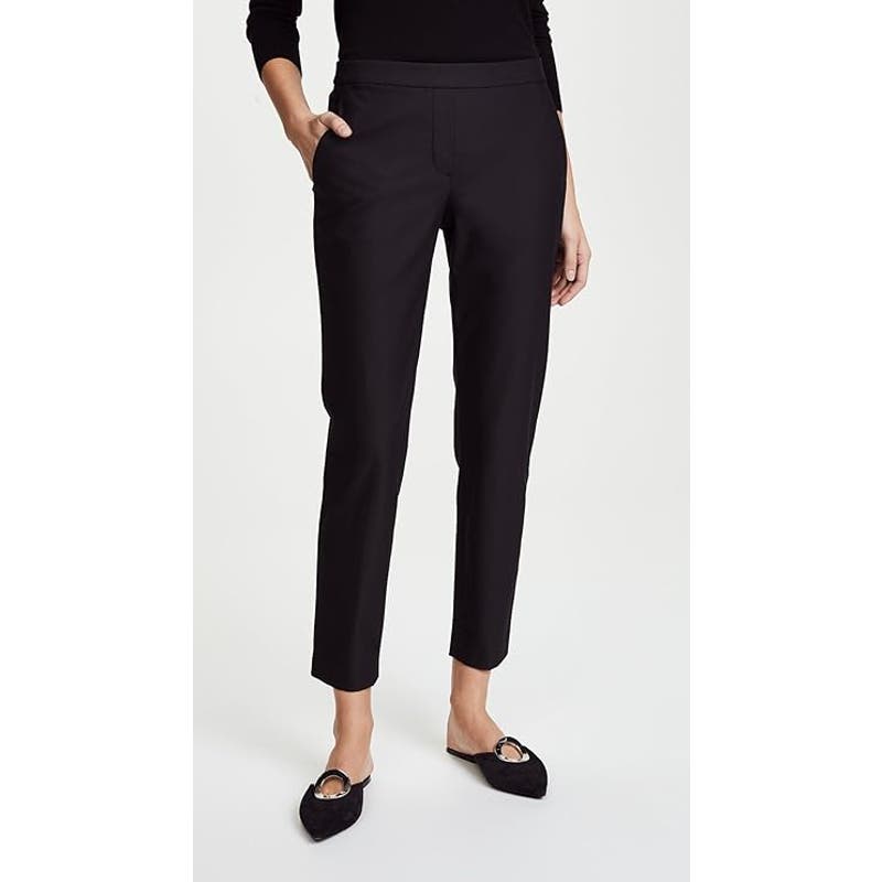 Theory Ladies Thaniel Approach Cropped Slim Pants Black, Size 0