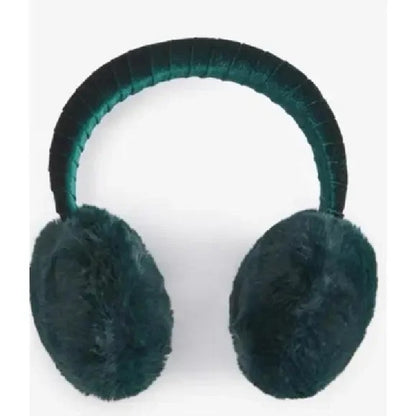 On 34th Women's Faux-Fur Earmuffs Boxed Gift in Dark Green