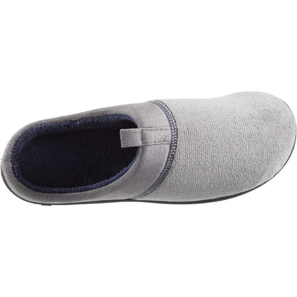 Isotoner Men's Microterry Jared Slip on Slipper In Gray