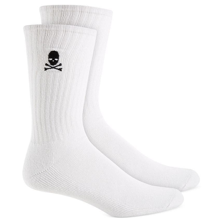 Club Room Mens 8pk. Skull and Crossbone White ONE SIZE