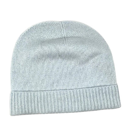 Charter Club 100% Cashmere Cuffed Beanie in Crystal Blue