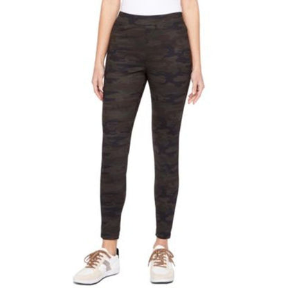 Sanctuary Runway Ponte Leggings With Functional Pockets In Forest Camo