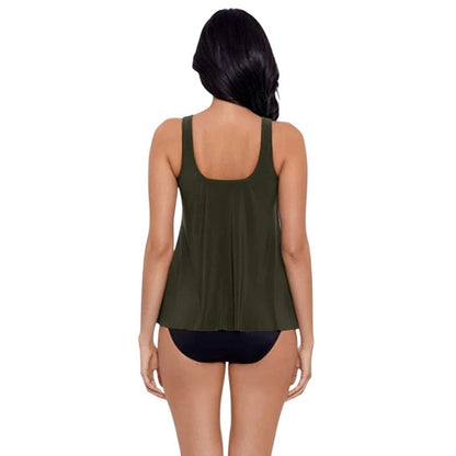 Miraclesuit Illusionists Ursula Underwire Tankini Swim Top in Nori Green