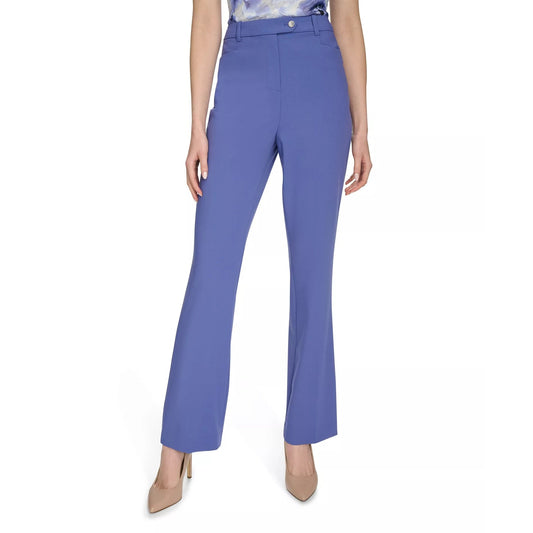 Calvin Klein Women's Lux Modern Fit Pants in Periwinkle Blue