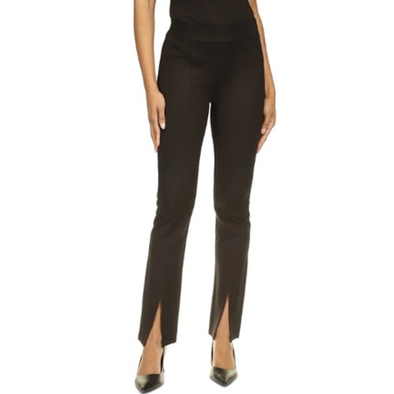 Michael Kors Women's Seamed Pull-On Split-Ankle Pants in Black