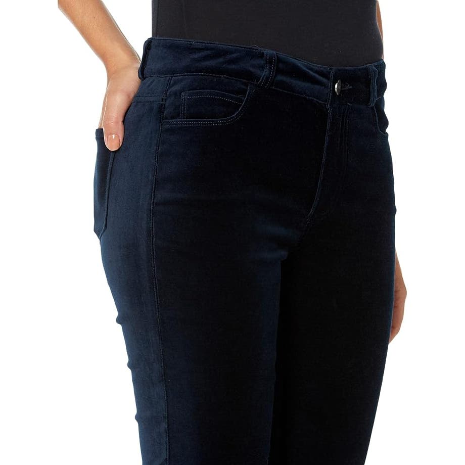 Paige Velvet Hoxton Ankle Jeans in Deep Navy, Size 24