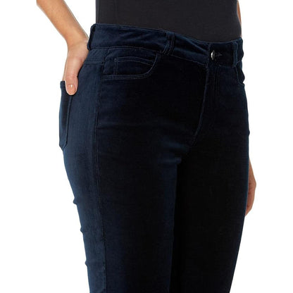 Paige Velvet Hoxton Ankle Jeans in Deep Navy