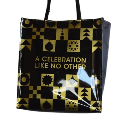 Bloomingdale's Celebration Tote 150th Anniversary Exclusive Black Gold