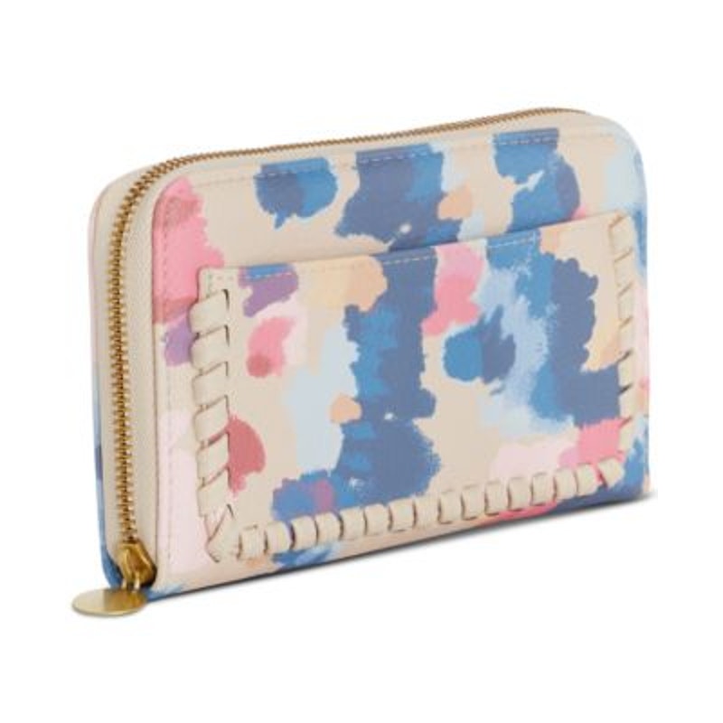 Style & Co. Whipstitch Zip Wallet in Dream Dye Print