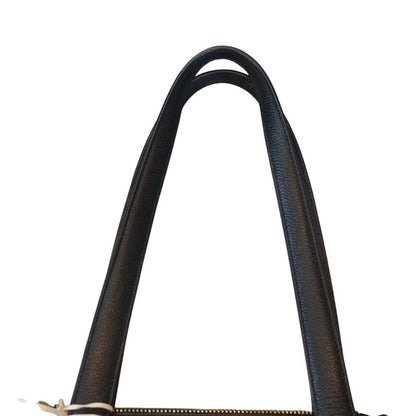 Radley London "Bruton Street" Large Zip-Top Leather Tote Bag in Black