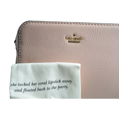 Kate Spade “Kingston Drive” Pale Pink Leather Crossbody Bag, Gold Hardware