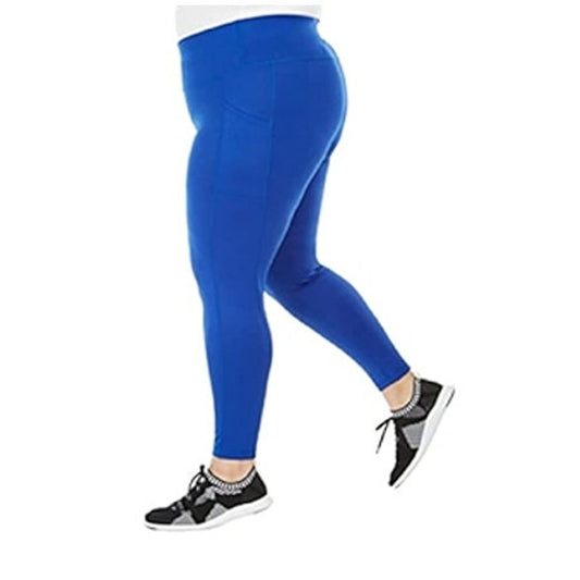 Ideology Cobalt Wave Leggings, High Waisted w/ Pockets, Size Extra Small, NWT!!