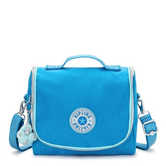 Kipling New Kichirou Insulated Lunch Bag In Eager Blue Fun