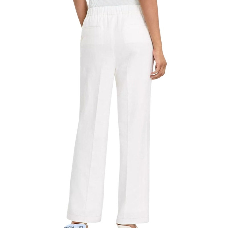 Bar III Women's High Rise Pull-On Pants in Blanco White