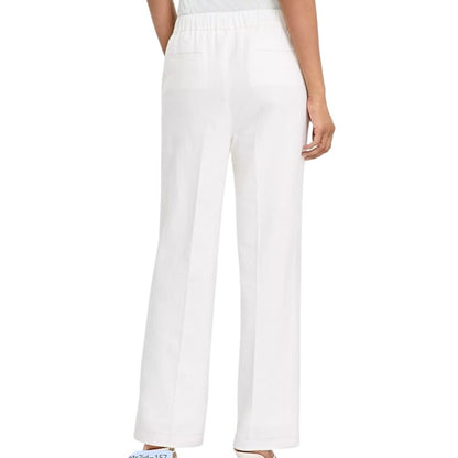 Bar III Women's High Rise Pull-On Pants in Blanco White