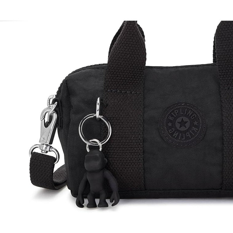 Kipling Barbie Bina Small Nylon Crossbody Bag in Black Noir