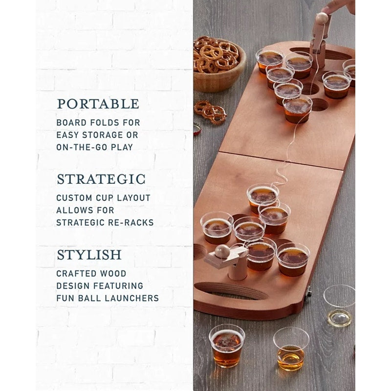 Studio Mercantile Mini Beer Pong Drinking Game