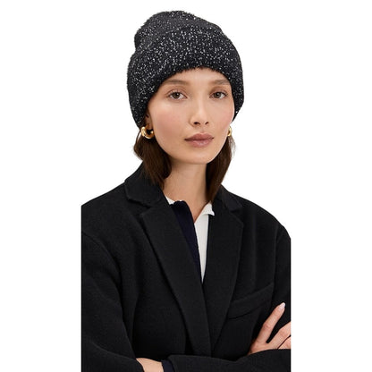 rag & bone Danni Sequins Beanie in Black