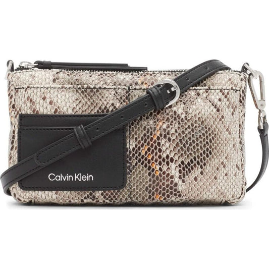 Calvin Klein "Jana" Novelty Convertible Crossbody & Belt Bag in Black & Ivory