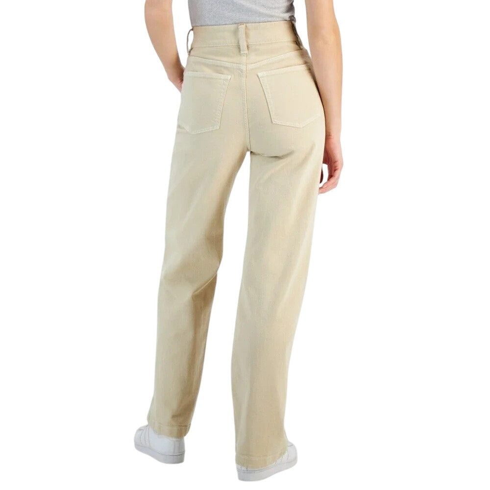 Hugo BOSS Orange High-Waist Wide Leg Jeans in Tolala Wash Denim