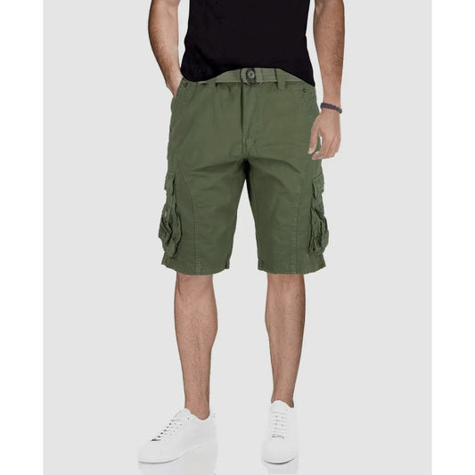 X-RAY Men's Belted Snap Detail Cargo Shorts Olive, Size 38