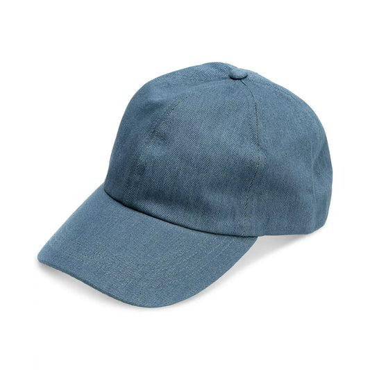 Jenni Washed Baseball Hat In Denim Blue