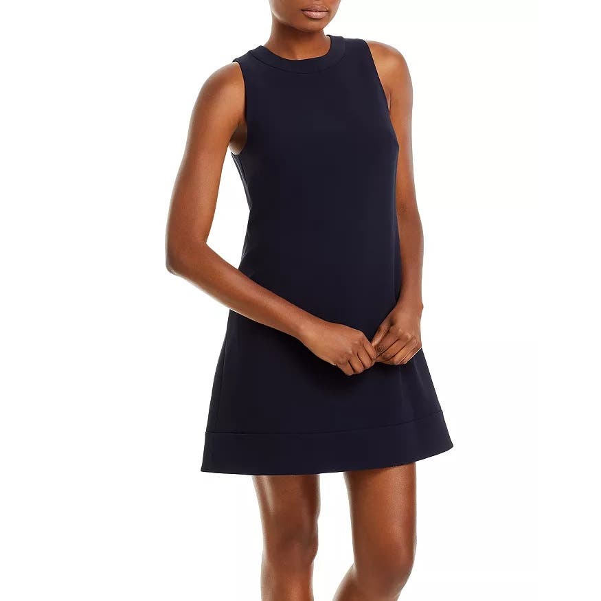 Theory Admiral Sleeveless Shift Dress In Admiral Blue Navy