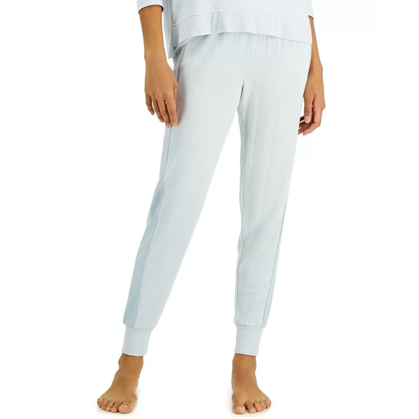 ALFANI Colorblocked Lounge Top & Pant Bundle In Blue Mist