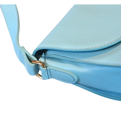 On 34th Women's "Holmme" Saddle Crossbody Bag in Sea Spray Blue