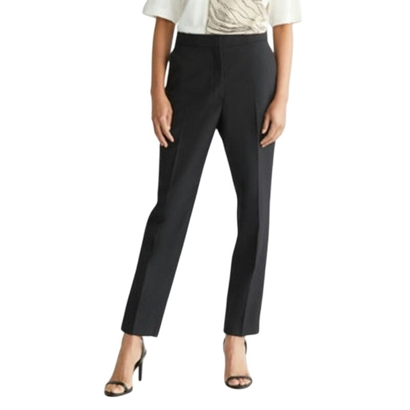 Calvin Klein Women's Tapered Trouser Pants in Black