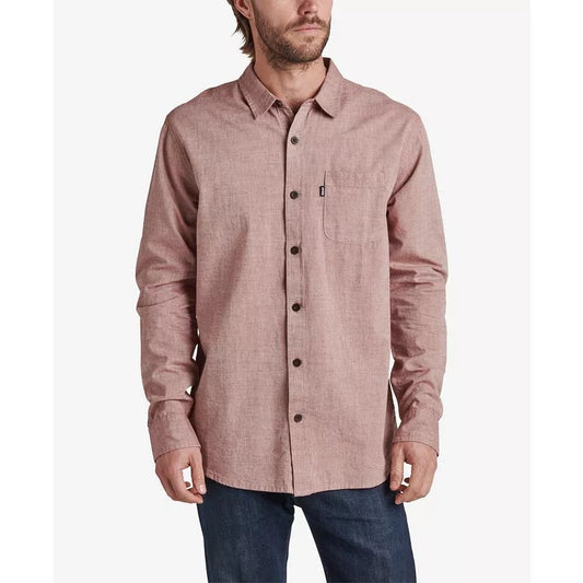 REEF Men's Stuart Long Sleeve Shirt In Redrock