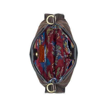 Patricia Nash "Caletta" Crossbody in Chocolate Nubuck Suede