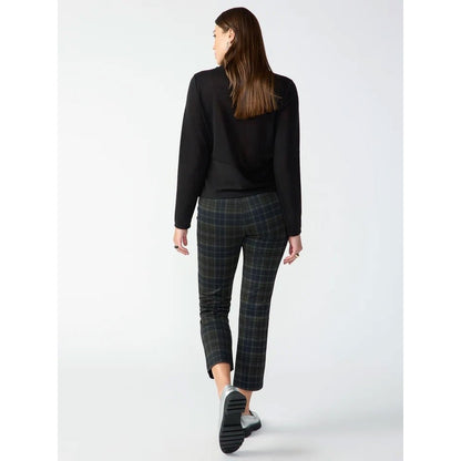 Sanctuary Ladies Carnaby Kick Crop Pants In Black Brown Multi