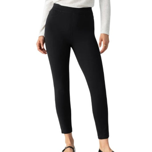 Sanctuary Women's Semi-High Rise Leggings in Black, Size Large