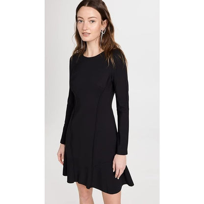 Theory Women's Seam Sculpt Dress Black, Size 00