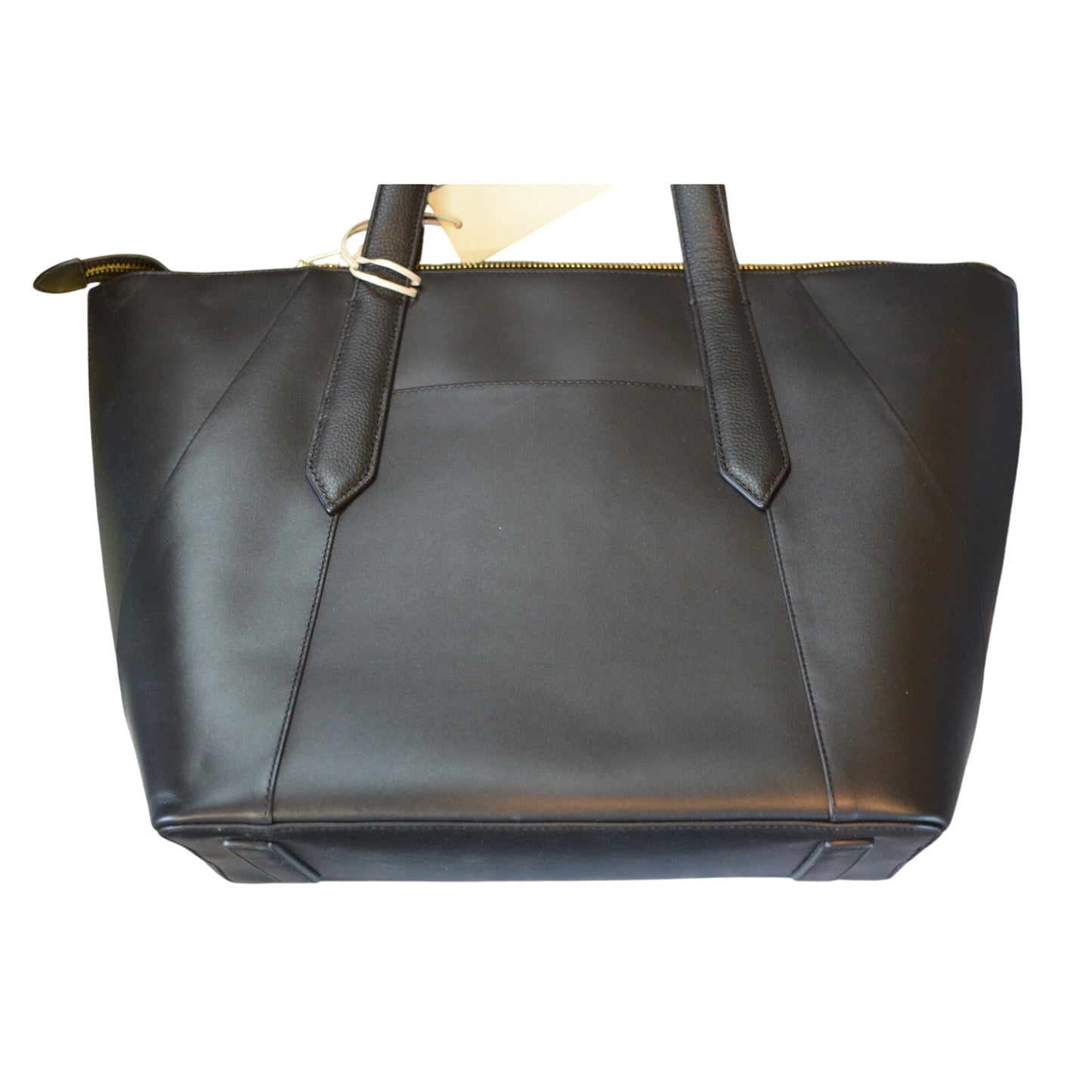 Radley London "Bruton Street" Large Zip-Top Leather Tote Bag in Black