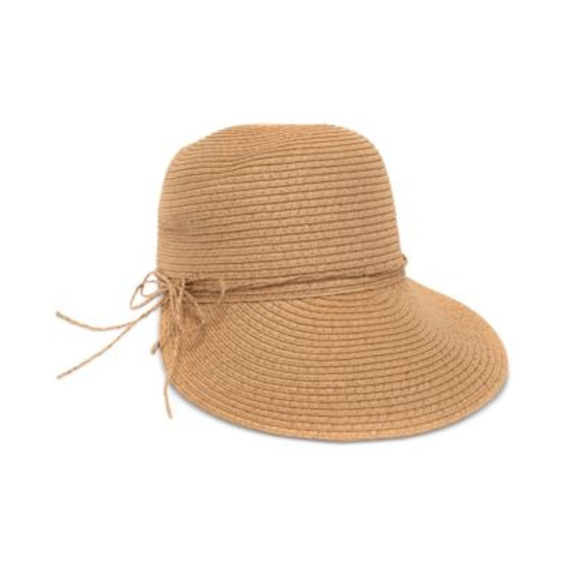 Style & Co. Women's Packable Paper Framer Hat in Tan