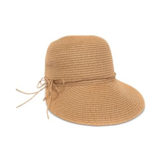 Style & Co. Women's Packable Paper Framer Hat in Tan