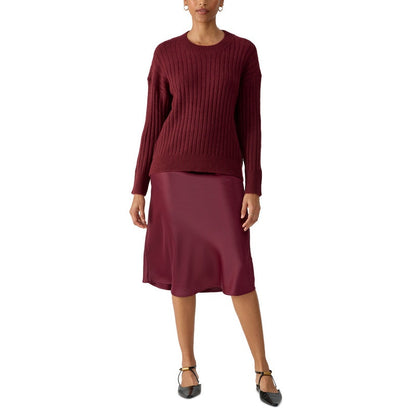 Sanctuary Women's Ribbed Crewneck Sweater In Sugar Plum