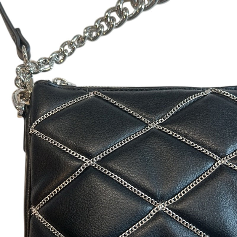 I.N.C. INTERNATIONAL CONCEPTS Frankiee Chain Quilted Small Crossbody In Black