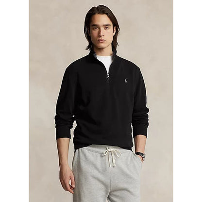 POLO RALPH LAUREN Men's Big & Tall Estate-Rib Pullover In Black