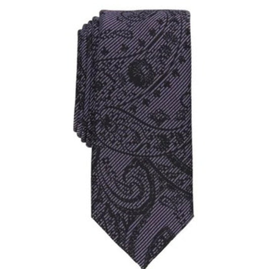 Alfani Menswear Purple Natei Paisley Neck Tie, OS