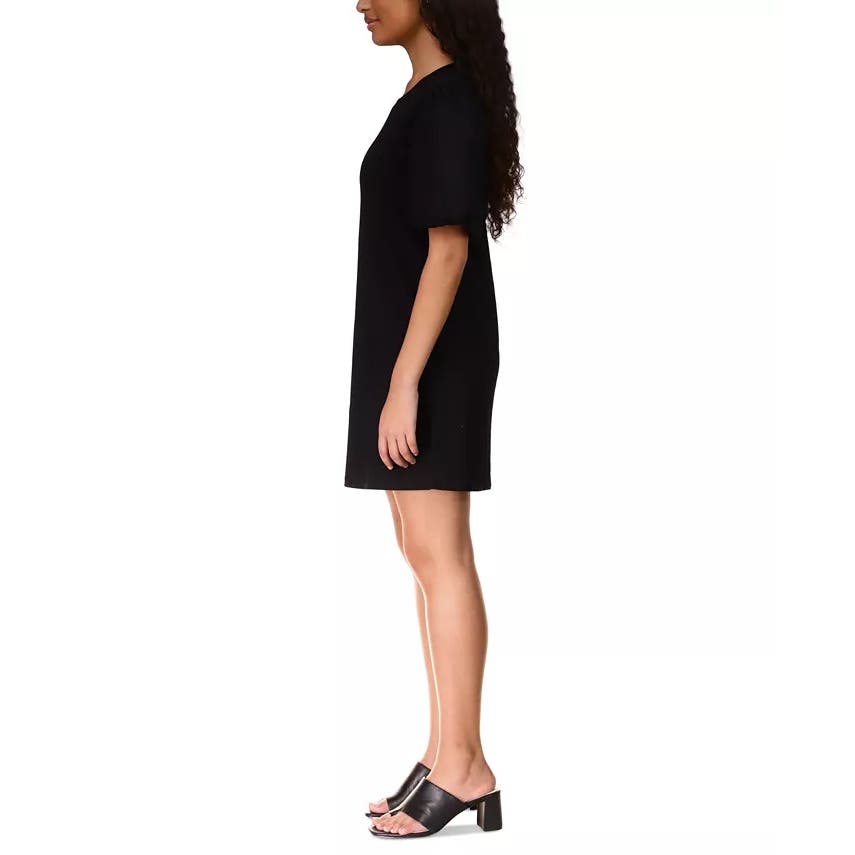 SANCTUARY Women's Dream State Puff-Sleeve Mini Dress Black, Size Large