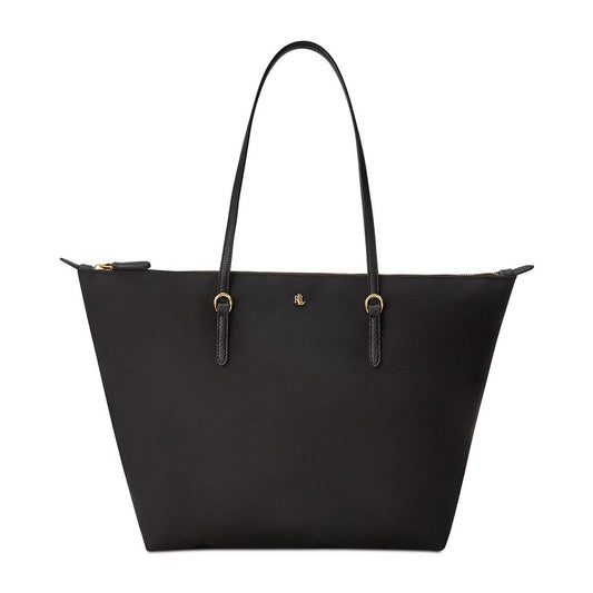 Lauren Ralph Lauren "Keaton" Extra Large Nylon Tote in Black
