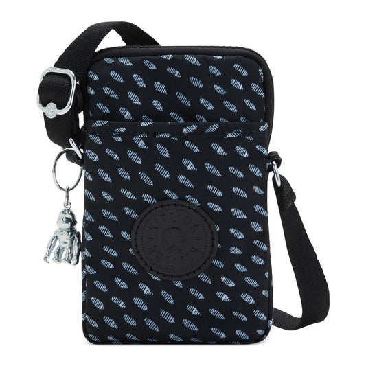 KIPLING "Tally" Crossbody Bag Ultimate Black & White Dots Print