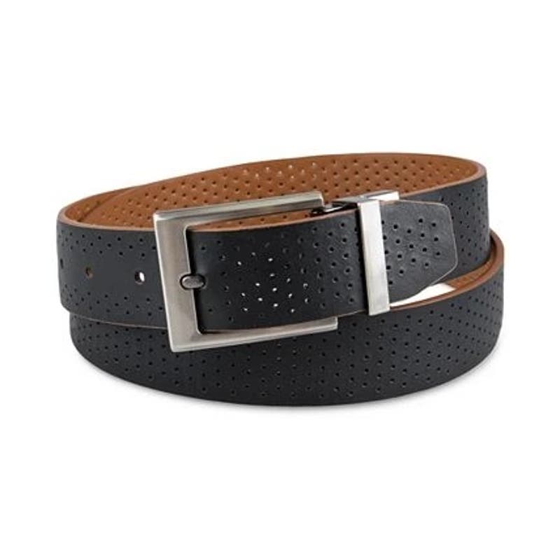 Alfani Men’s Reversible Perforated Belt in Brown/Black