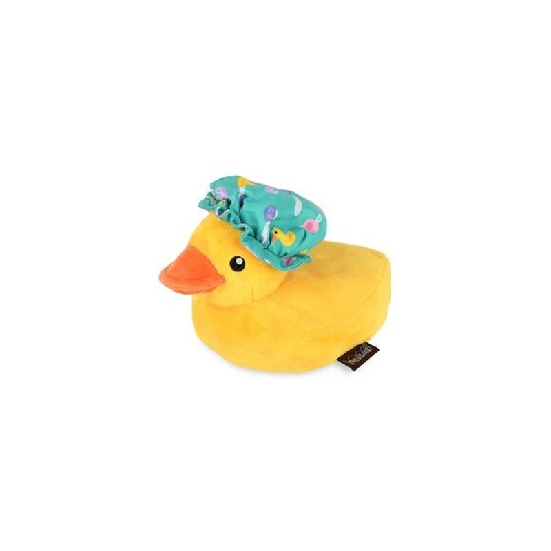 P.L.A.Y. Rub-a-Dub Tub Plush Dog Toy Blue White/Yellow Duck  Plush, 2 Pack