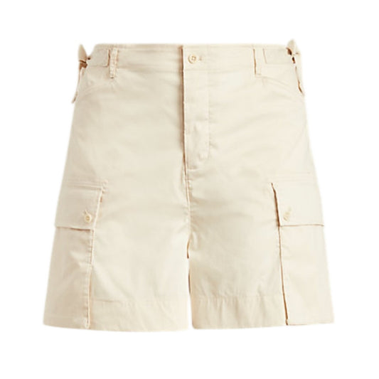 Lauren Ralph Lauren Women's Twill Cargo Shorts in Winter Cream