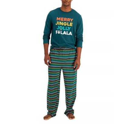 FAMILY PAJAMAS Matching Men’s Merry Jingle Mix It Family Pajama Set Green