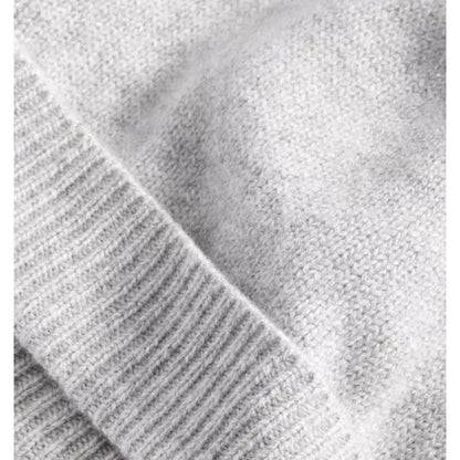 Charter Club 100% Cashmere Cuffed Beanie in Ice Gray Heather